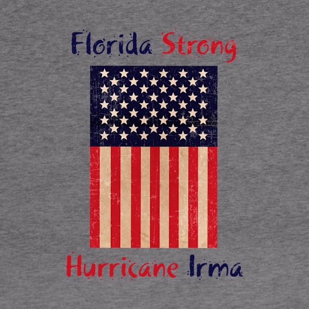 Patriotic Florida Strong Hurricane Irma by thetruetee